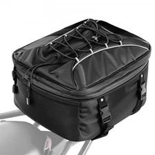 VEVOR Motorcycle Tail Bag,22-34 L Expandable Motorcycle Rear Seat Bag with Water