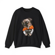 Cool Dog Crewneck Sweatshirt, Unisex Dog Lover Gift, Cozy Casual Wear, ...