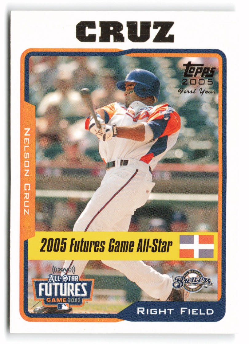 2005 Topps Updates & Highlights #UH206 Nelson Cruz Rookie Milwaukee Brewers RC