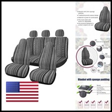 Uxcell 7pcs Multi-color Blanket Durable Baja Bucket Seat Cover Protector Car
