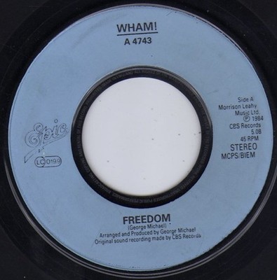 Wham! - Freedom (7'', Single, Blu)