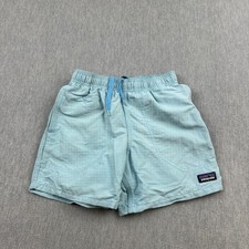 Patagonia Shorts Youth Boys Small Blue Baggies Drawstring Swim Trunks 67035