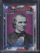 2026 Leaf Metal The Presidents Pink Shimmer #17 Andrew Johnson 5/7