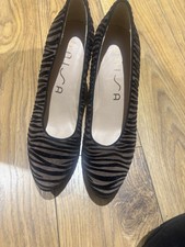 Unisa Women’s Heels Zebra Print Shoes Size 7
