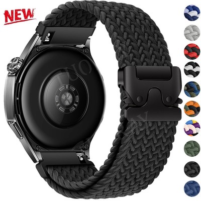 Nylon Braided Armband für Samsung Galaxy Watch FE 7 6 5 4 Classic 40 42 46 47mm