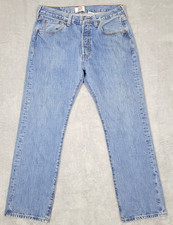 Vintage Levi's 501 Jeans Men's 32x29.5 Button Fly 90s Straight Light Tag 34x30