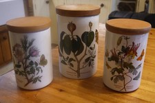 Three Portmeirion Botanic Garden Storage Jars