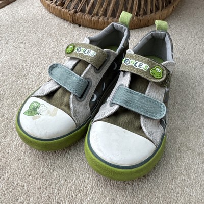 Clarks Doodles Canvas-Schuhe im Snap Happy Croc-Design Größe 9,5 F waschbar
