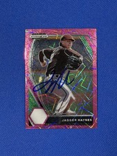 2021 Prizm Draft AUTO Pink #219 Jagger Haynes Padres autograph signed GG