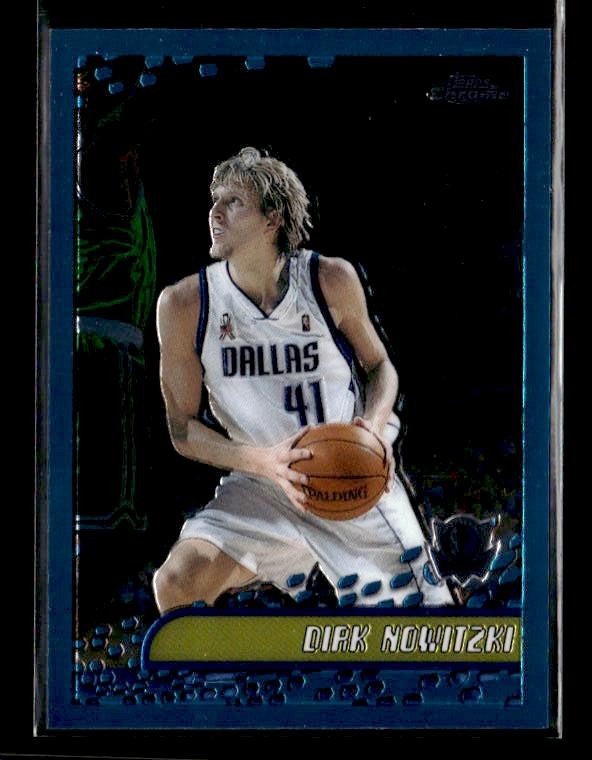 2001-02 Topps Chrome #49 Dirk Nowitzki Dallas Mavericks