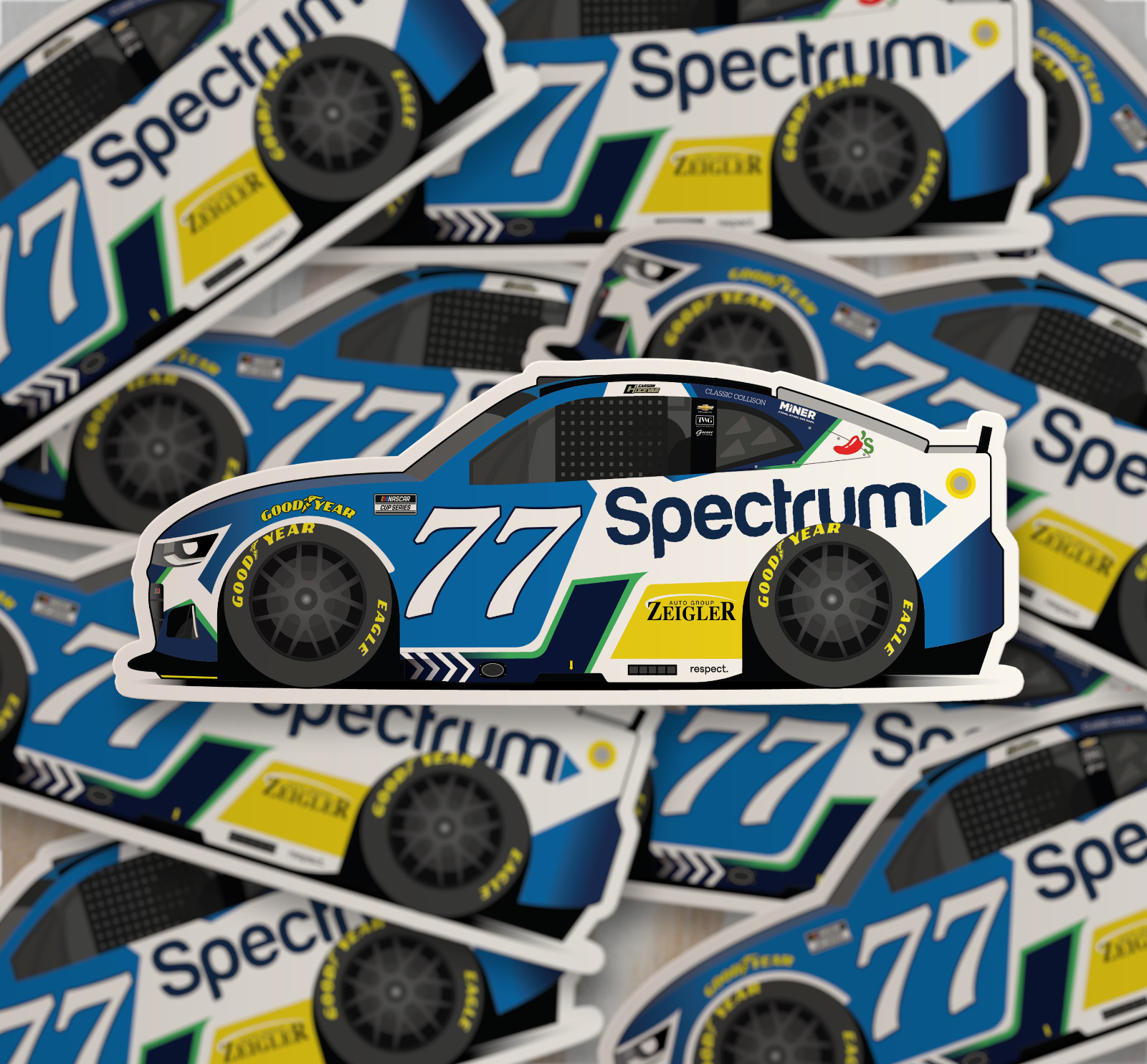 2026 NASCAR Carson Hocevar Spectrum Sticker