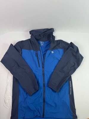 Mountain Hardwear Men's Softshell Hooded Jacket Blue/Navy Size