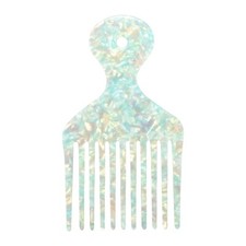 Wide Tooth, Afro Hair Pick Comb, Hair Styling Tool for Men Women, Plastic, Gr...