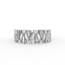18K White Gold Eternity Ring, Lab Grown Diamonds, Fiori Jewels, Bespoke