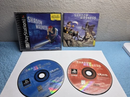 Shadow Madness 1999 Sony PlayStation PS1 CIB Complete Video Game MISSING DEMO