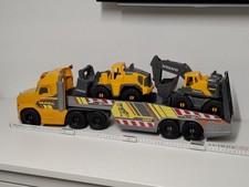 Dickie Toys 70cm Großer Mack Truck  mit Volvo Radlader und Bagger Licht Sound
