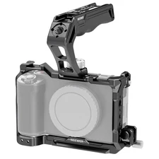 NEEWER ZV-E1 Camera Cage Set with Arri Top Handle, HDMI Cable Clamps, NATO Rail,
