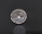 Hand Engraved Buffalo Nickel – Psychedelic Spiral Mushroom Reverse -Coin Carving