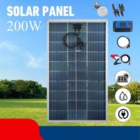 200W 12V Bifaziale Solarpanel Glas 200 Watt Solarmodul Mono FüR Solaranlage