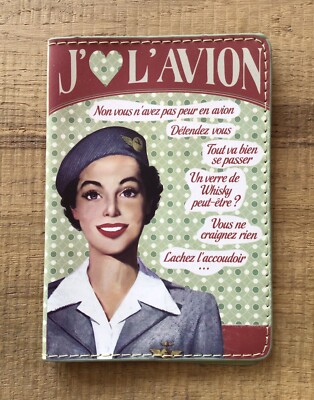 Vintage Stil französische Passabdeckung Air Hostess Stewardess Vintage Glamour