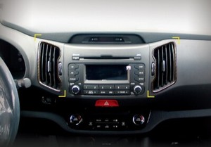 ZUBEHÖR KIA SPORTAGE 2009-2015 INNENRAUM CARBONOPTIK ...