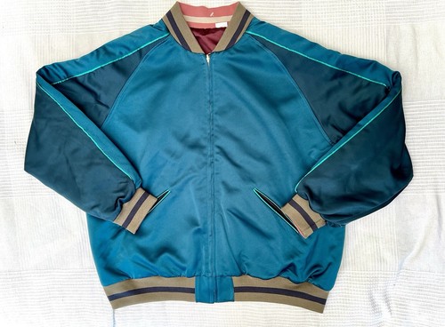 Levi’s LMC Reversible XL Souvenir Jacket Green Red 1950s Vintage Made & Crafted - Picture 4 of 15