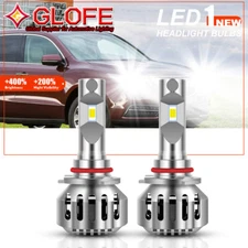 GLOFE 9006 LED Headlight Bulbs Conversion Kit Low Beam Super Bright 6000K White