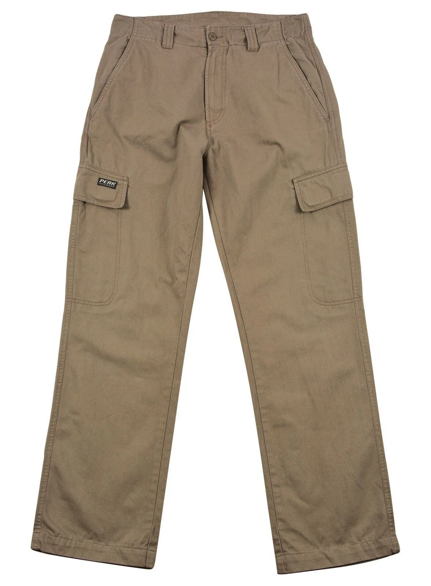 Peak Performance Men Outdoor Rugged Cargo Trouser Pants Relaxed Fit Khaki S