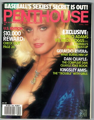 PENTHOUSE MAGAZINE ISSUE APRIL 1989/4=SIMONE BRIGITTE=PAMELA SELF=WADE BOGG=