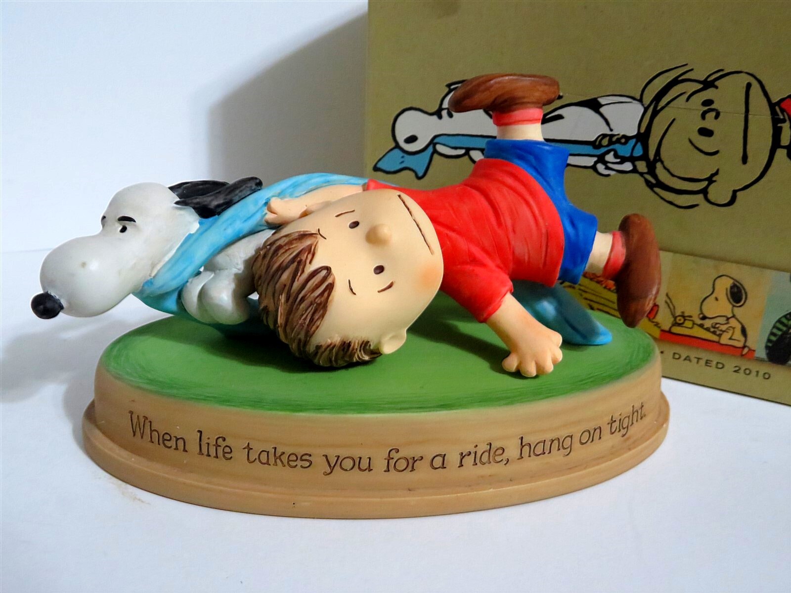 SNOOPY PEANUTS HALLMARK GALLERY FIGURINE CHARLIE BROWN LINUS 2010 COLLECTIBLE