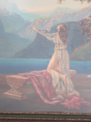 Vintage R. Atkinson Fox Print DAWN 19.75