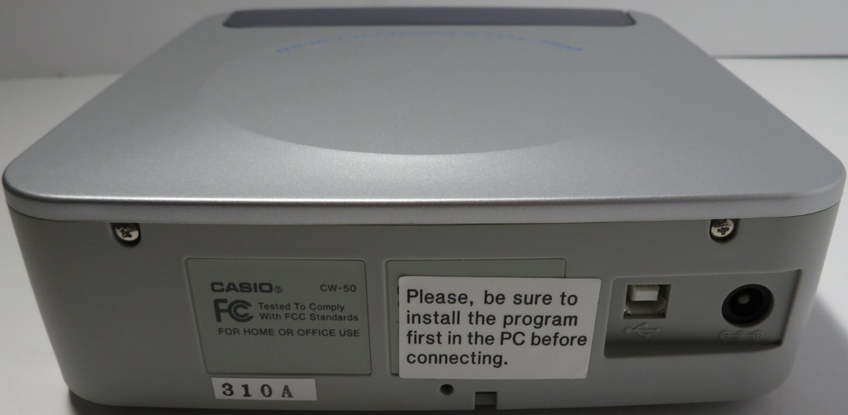 Casio CW-50 CD/DVD Disc Title Printer | Open Box | w/ Ink