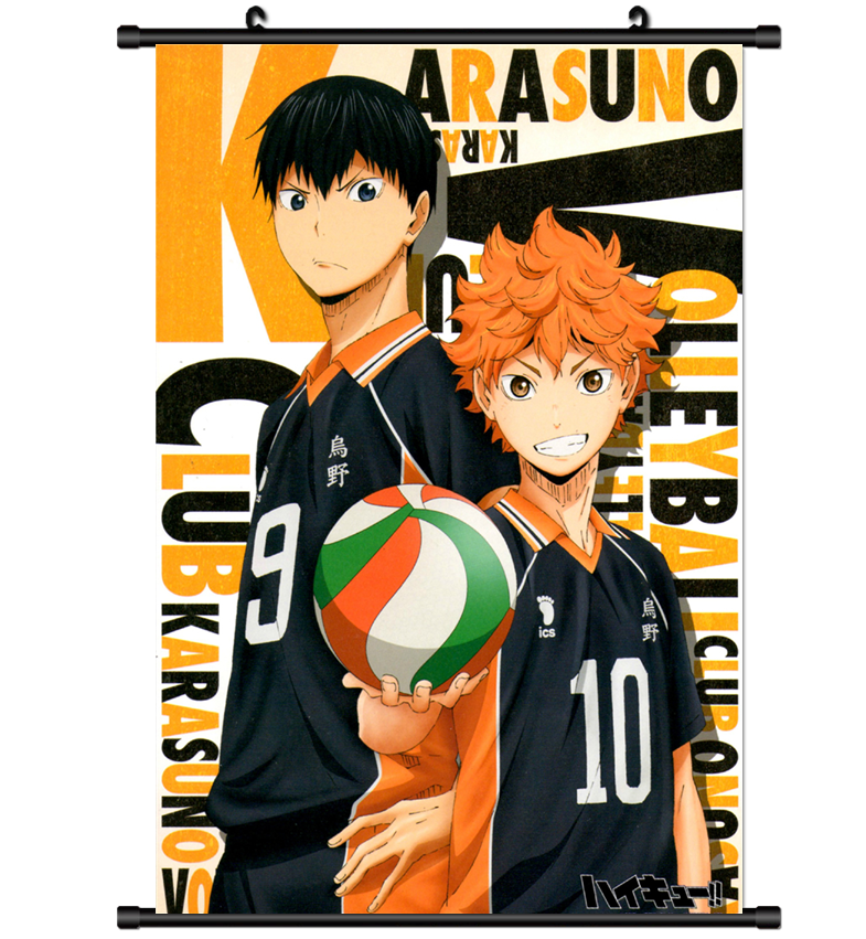 Anime Haikyuu high school vôlei Parede Poster Scroll Home Decor Cosplay 1082