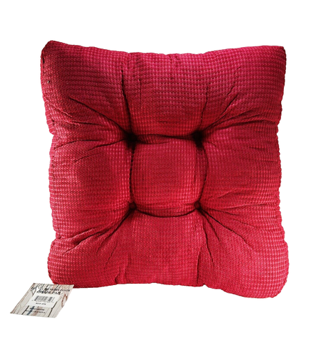 Sweet Home Collection Fluffy Memory Foam Chair Pad, Red, 2-Pack - 第 3/6 張圖片