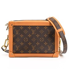 Louis Vuitton Soft Trunk Shoulder Bag Small Brown Leather for sale  