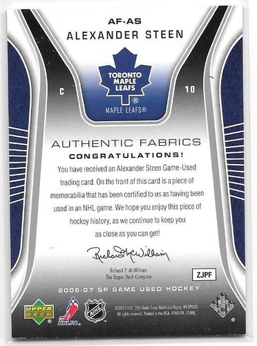 Upper Deck UD SP Game Used SPGU Hockey Autographs & Game Worn Jerseys -Var Years - Foto 17 di 31