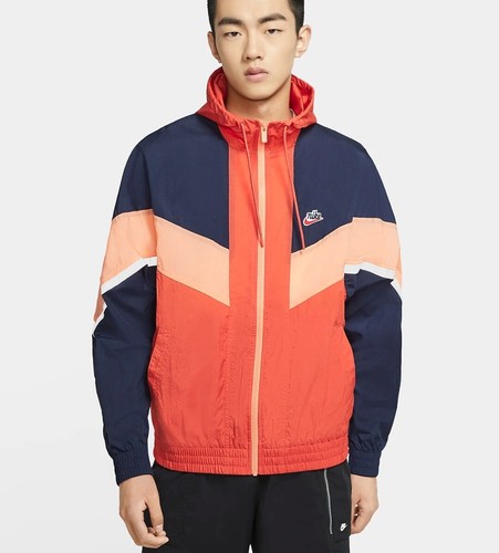 NIKE HERITAGE WINDRUNNER ORANGE/NAVY 