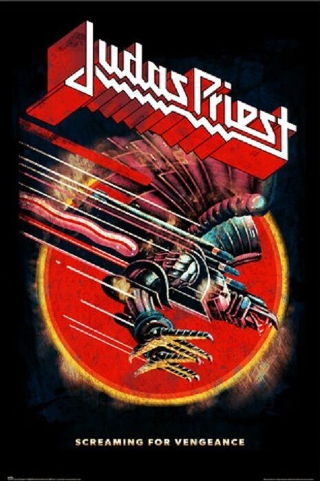 2022 JUDAS PRIEST SCREAMING FOR VENGEANCE POSTER NEW 24x36 FREE