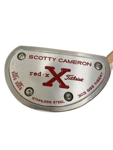 Scotty Cameron Red X パター 34インチ Scotty Cameron Red X 34 in Putter Golf Club Silver 2004 Very Good