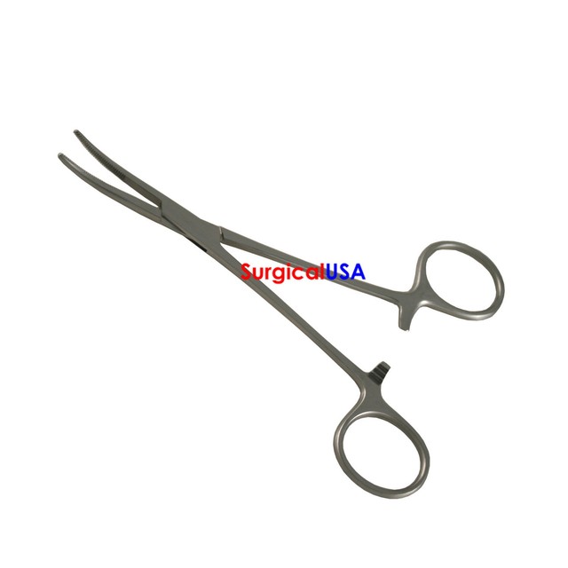 Kelly Hemostat Forceps 5.5inch Curved Serrated Jaws Ratchet Lock for sale online eBay