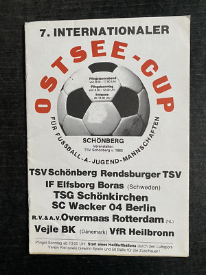1985 Baltic Sea Cup Schönberg - IF Elfsborg Boras, Vejle BK, Overmaas Rotterdam,...
