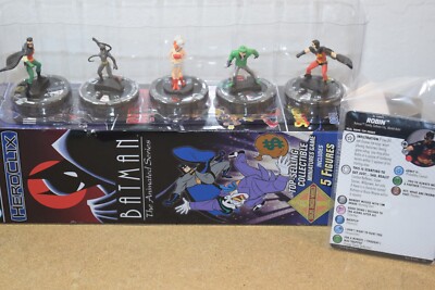 WIZKIDS DC HEROCLIX Batman The Animated Series Robin x2, Catwoman, Dee Dee, Ridd