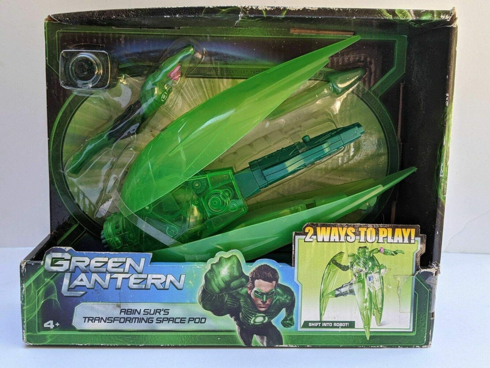 Green Lantern Abin Sur's Transforming Space Pod - New / Sealed