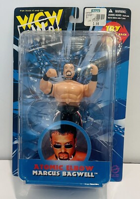 Vtg 1998 Original Toymakers WCW NWO Atomic Elbow MARCUS BAGWELL Action Figure