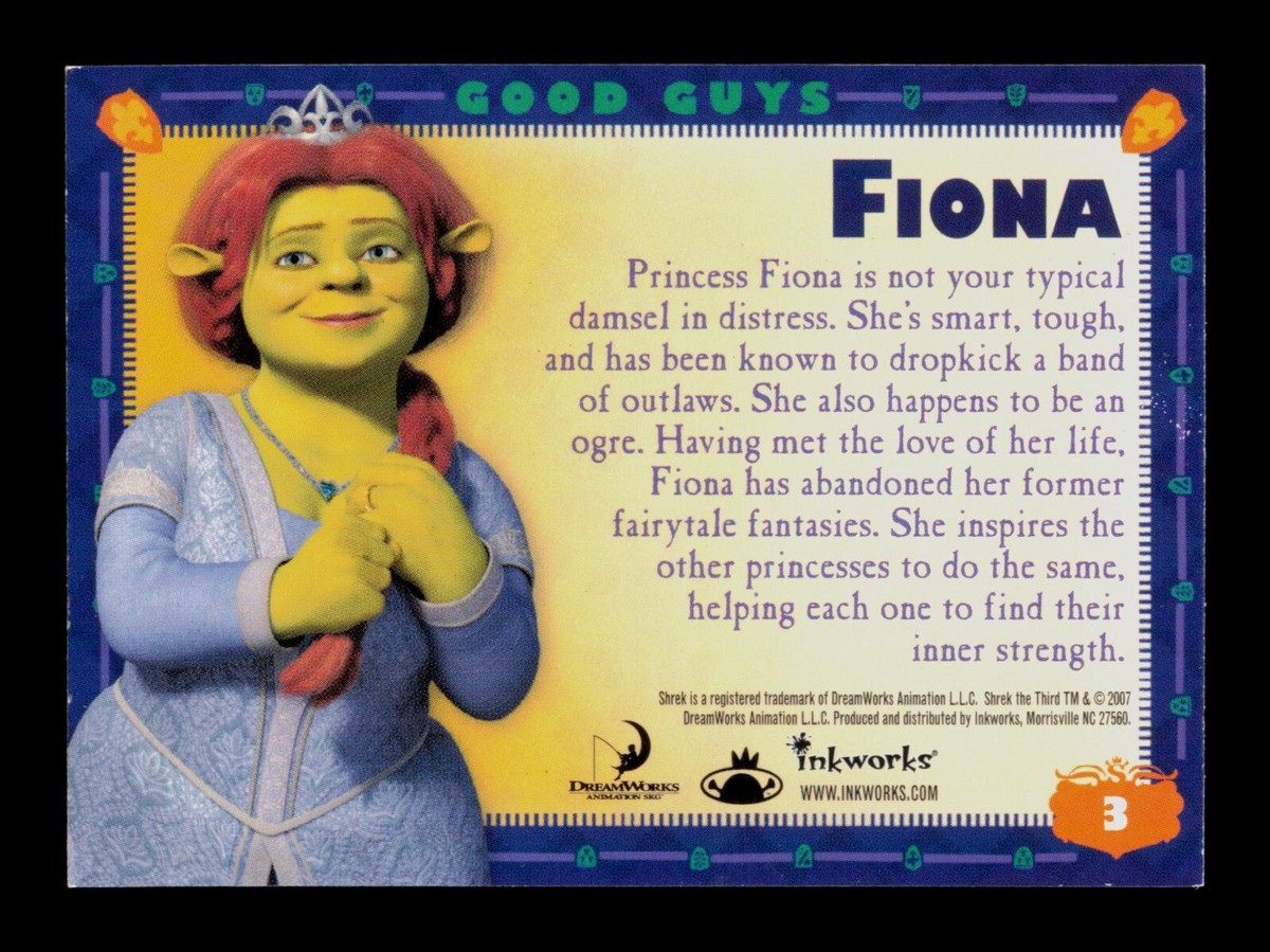 Fiona 3 Shrek The Third 2007 Trading Card TCG CCG | eBay