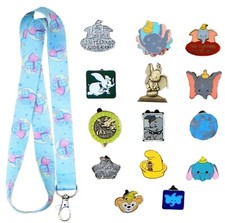 Dumbo Themed Starter Lanyard Set w/ 5 Disney ...