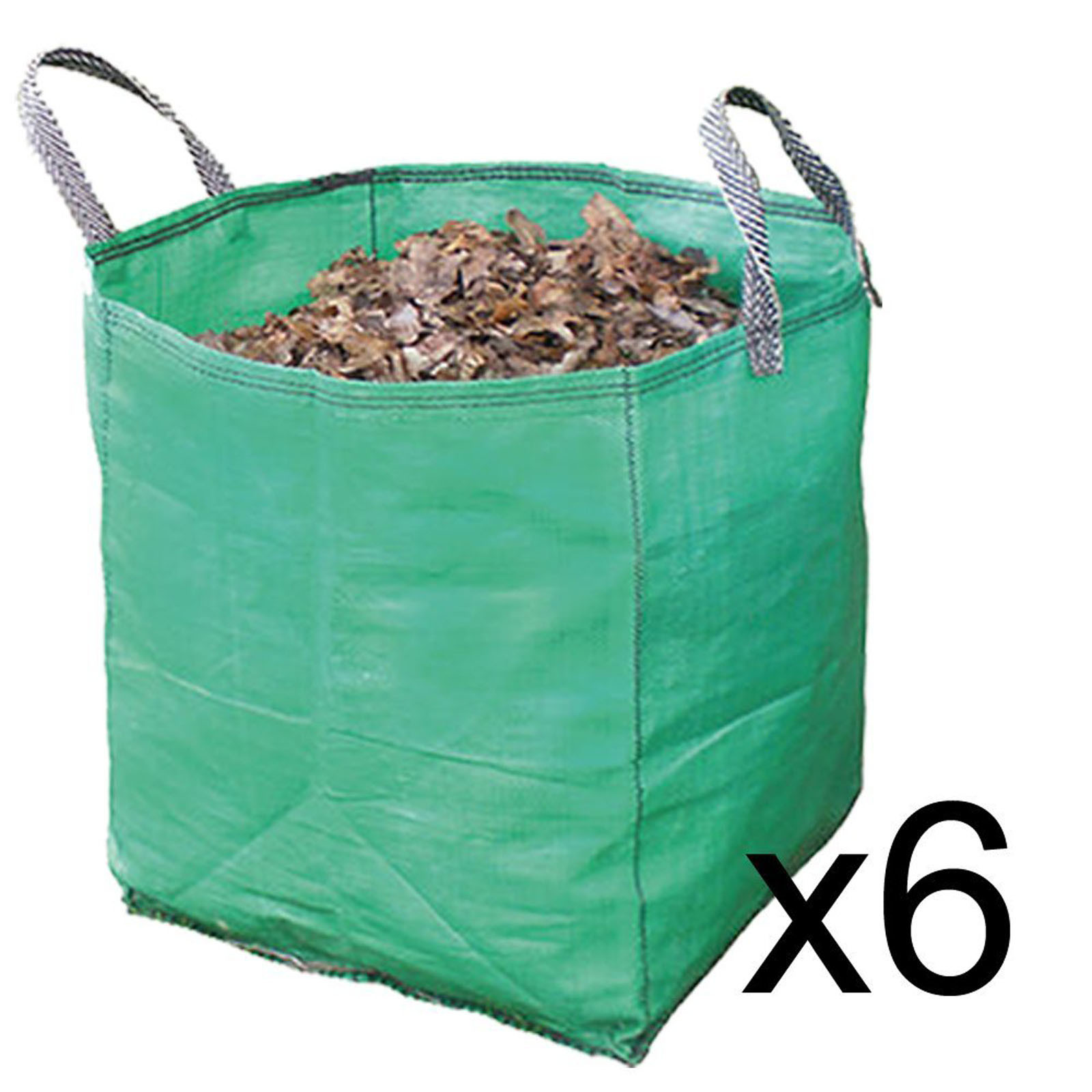 Gardening Leaf Leaves Log Branch Tree Removal Heavy Duty Sacks Woven Bag 120L x6