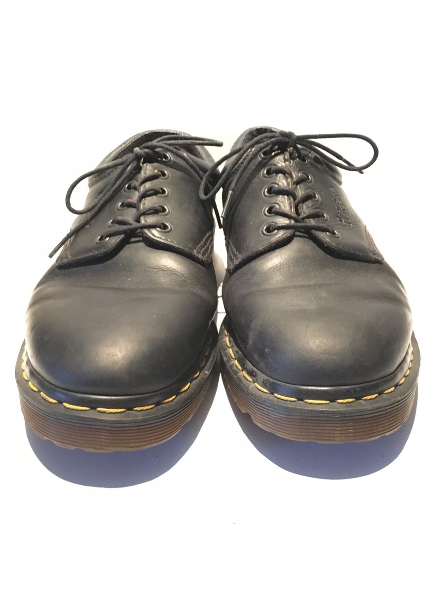 Vintage Doc Dr Martens England 8053 Black Leather 5 Eye Oxfords 