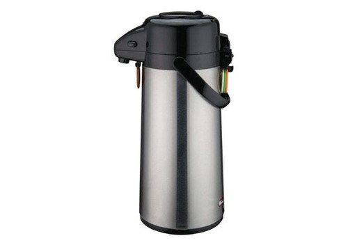 2,5 Liter Airpot Heißgetränke Kaffeespender mit Druckknopf Edelstahl - Bild 1 von 6