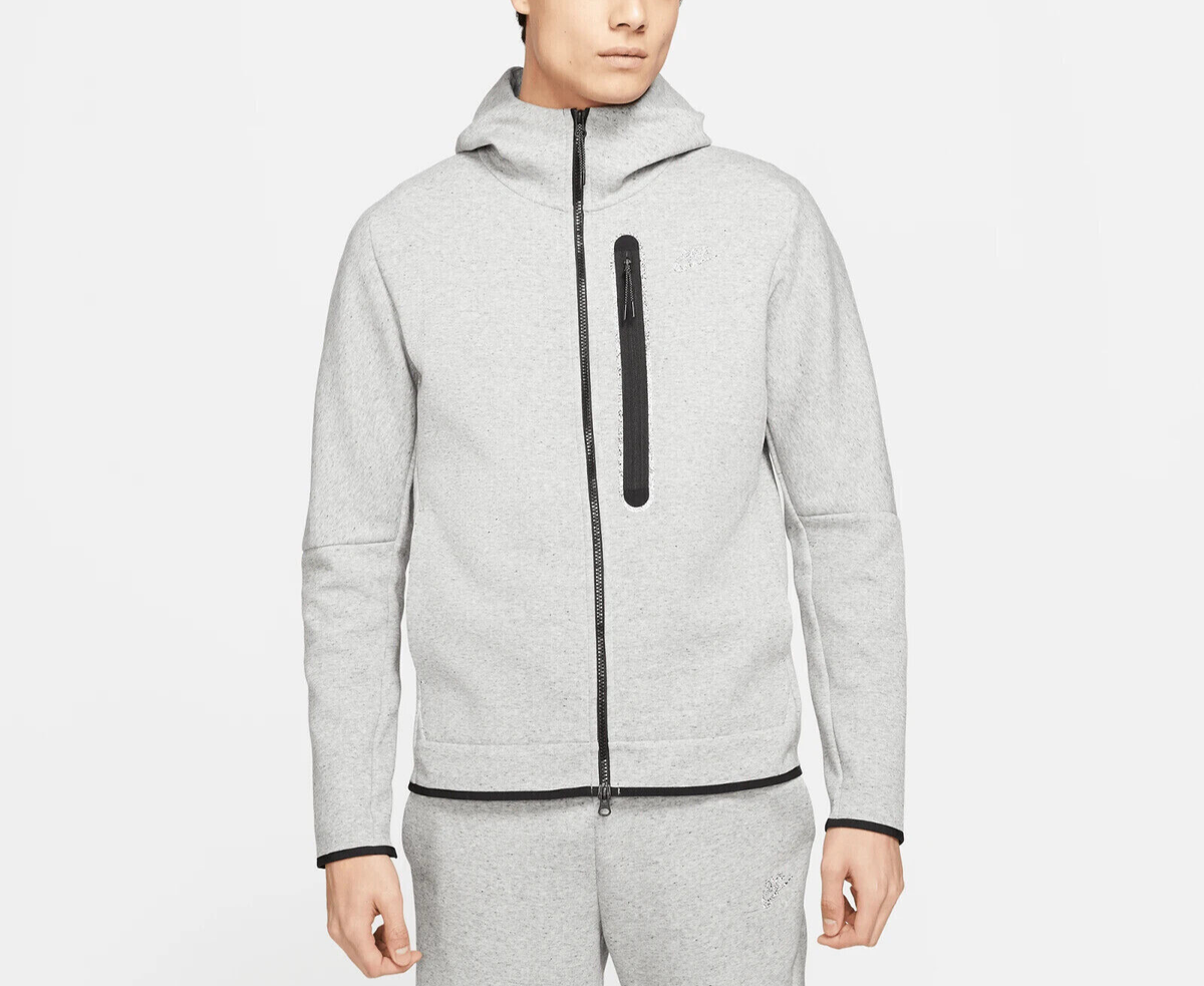 Nike Sportswear Tech Fleece Hoodie Full Zip Grey Mens DR9150 032